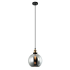 PESINI: Interior Wine Glass with Antique Brass/ Chrome Highlight Pendant Lights