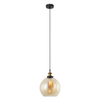 PESINI: Interior Wine Glass with Antique Brass/ Chrome Highlight Pendant Lights