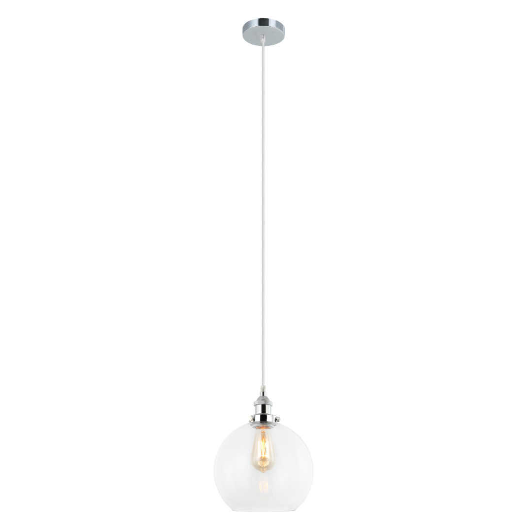 PESINI: Interior Wine Glass with Antique Brass/ Chrome Highlight Pendant Lights