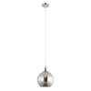 PESINI: Interior Wine Glass with Antique Brass/ Chrome Highlight Pendant Lights