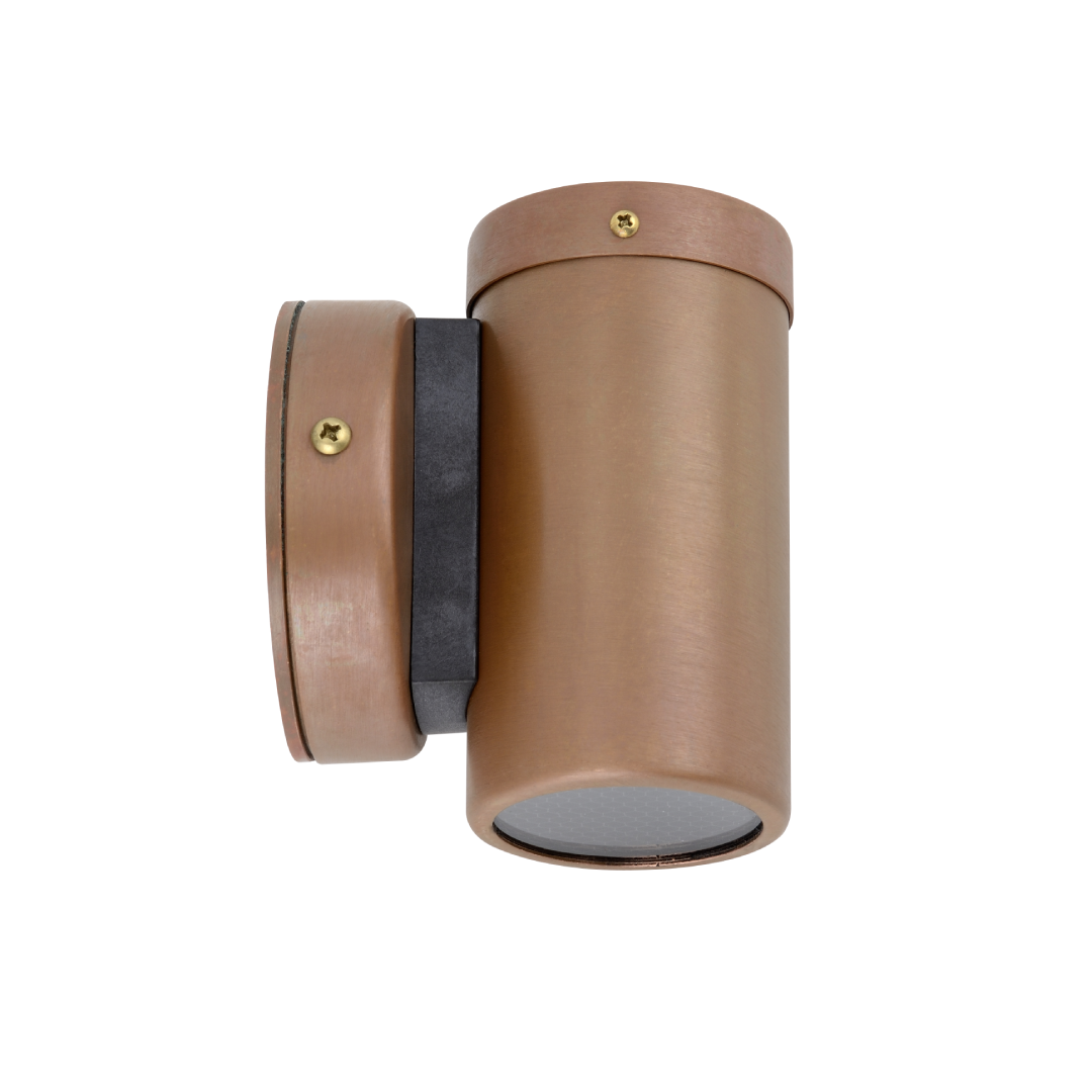 GU10 Exterior Wall Pillar Spot Lights (Aged Copper) IP54