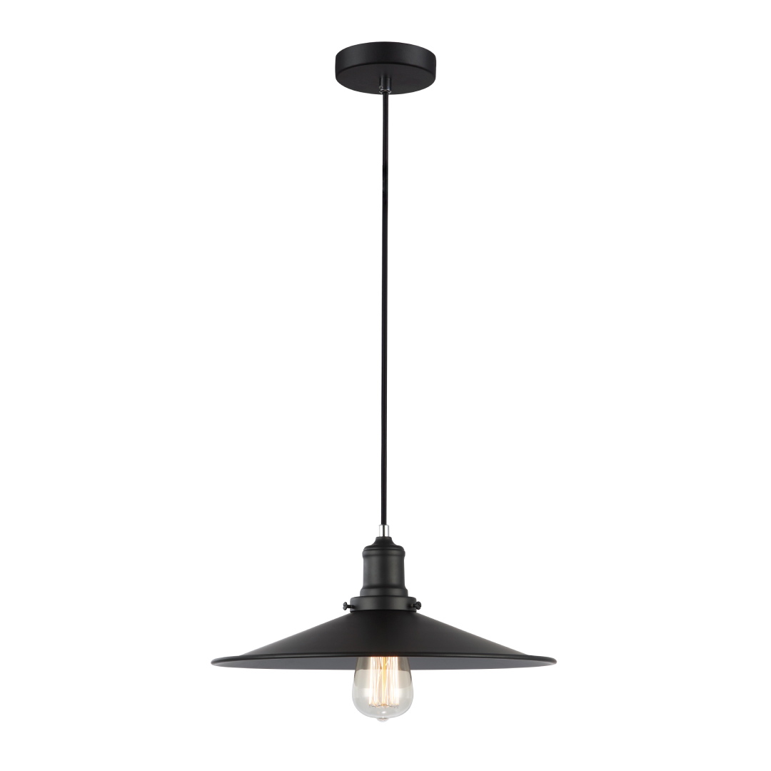 PIATTO: Industrial Black Coolie Pendant Lights