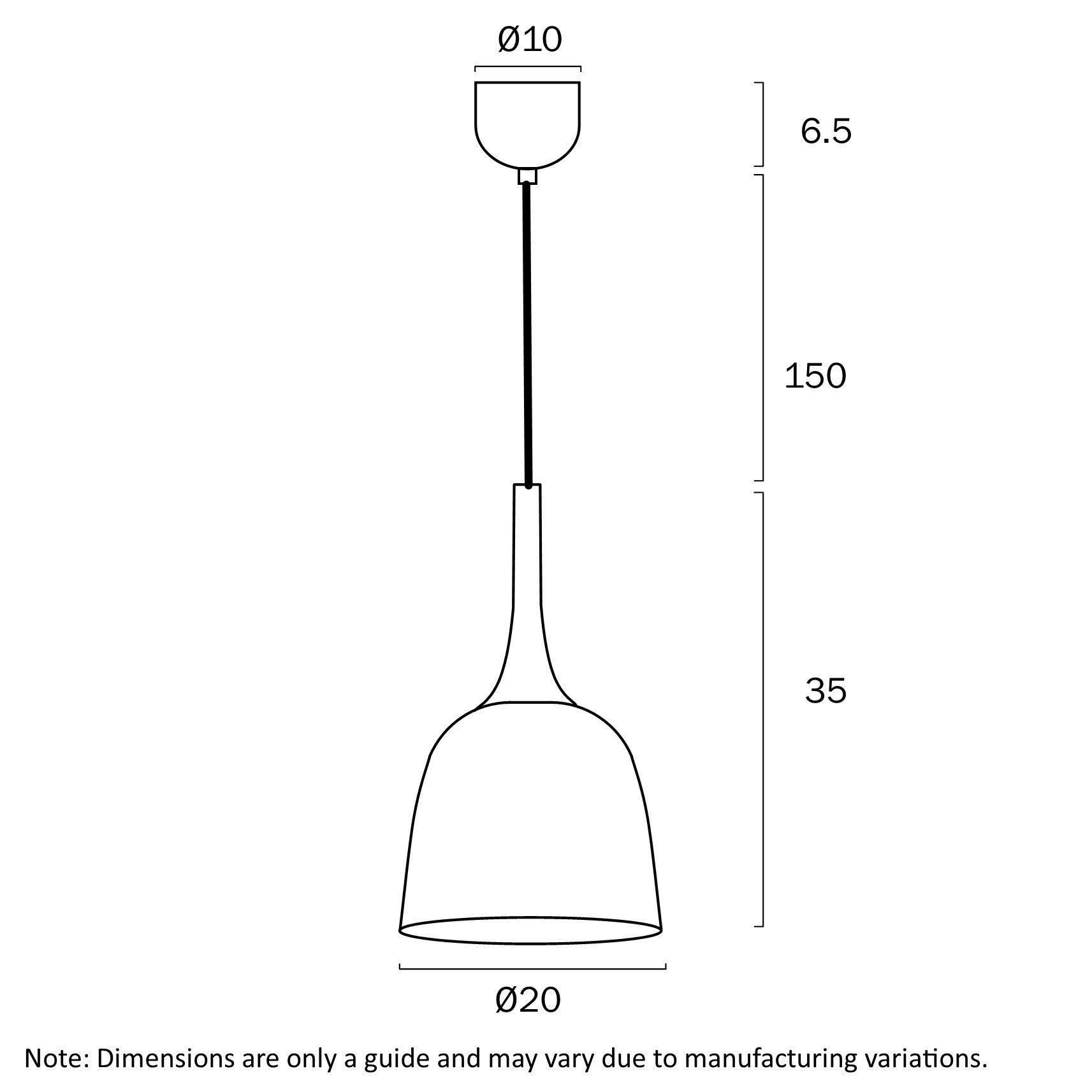 POLK 20CM PENDANT LIGHT