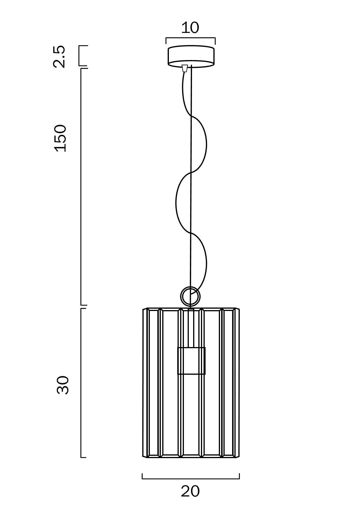 PRATT 20 PENDANT