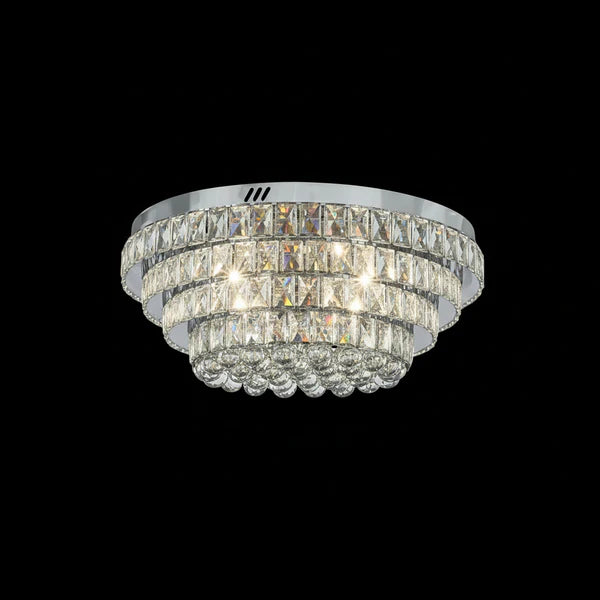 NORRIS Crystal Ceiling Light Tri-Colour LED 600mm (Chrome)
