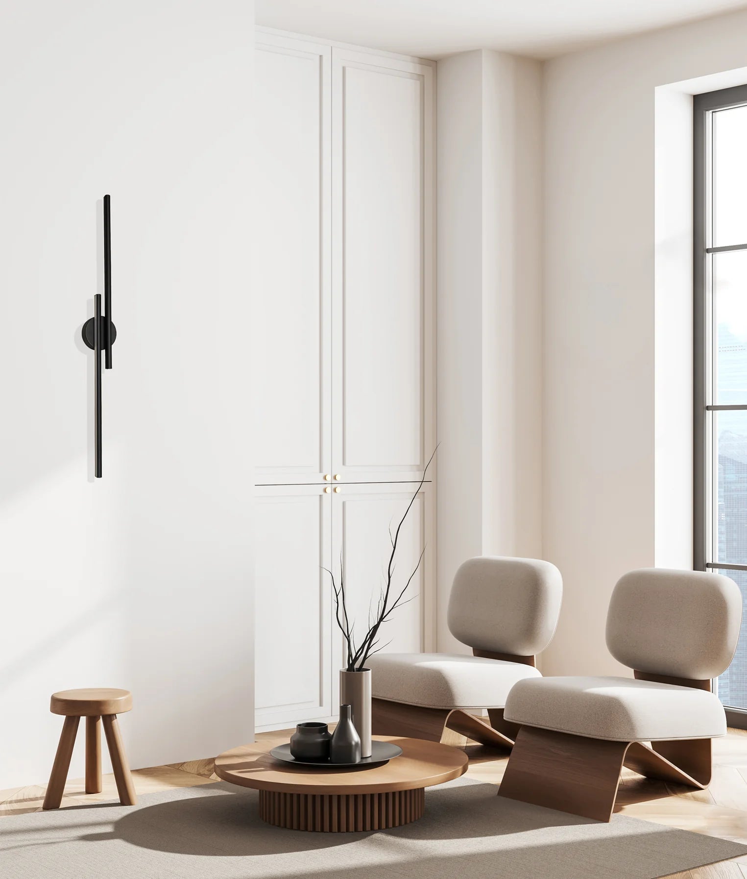 RACHA: Interior Linear LED Tri-CCT Wall Lights