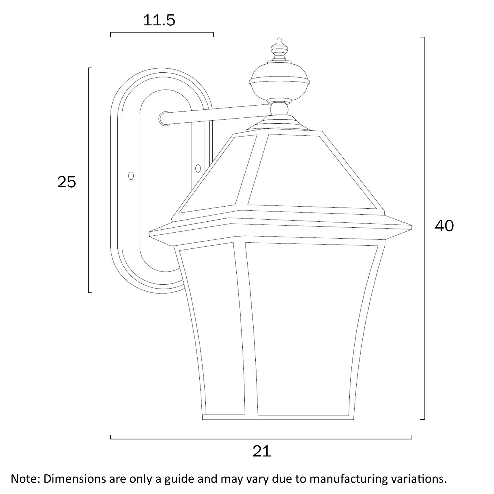 RYE 20 SOLID BRASS EXTERIOR WALL LIGHT