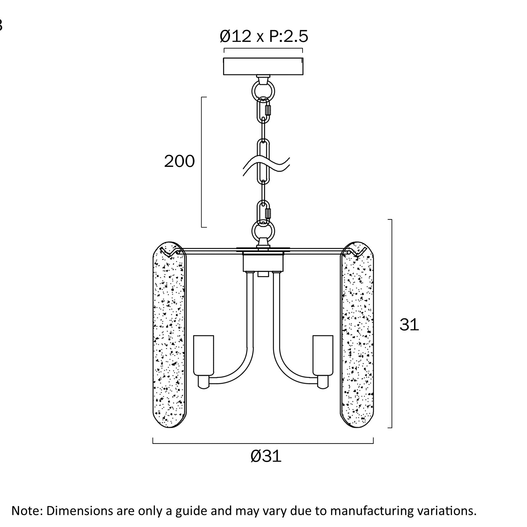 SAMONA 3 LIGHT PENDANT