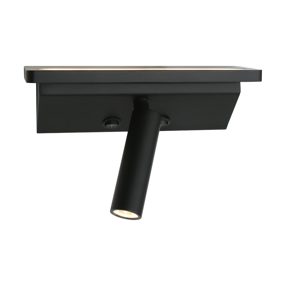 SCANIA 2LT LED WALL LIGHT BLACK