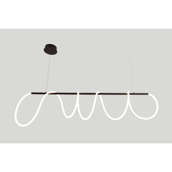 UP-SQUIGGLE-SB/BLK-DIM SQUIGGLE PENDANT