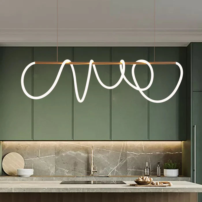 UP-SQUIGGLE-SB/BLK-DIM SQUIGGLE PENDANT