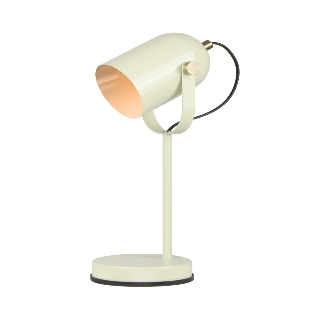 TAZZA: Ellipse Shade with Antique Brass Highlight Table Lamps