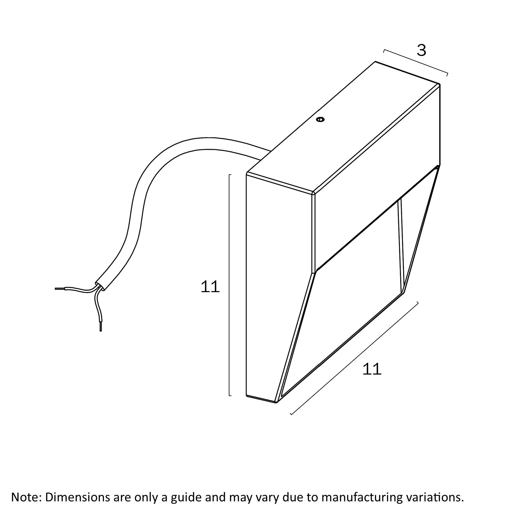 TERIN EXTERIOR SQUARE WALL LIGHT