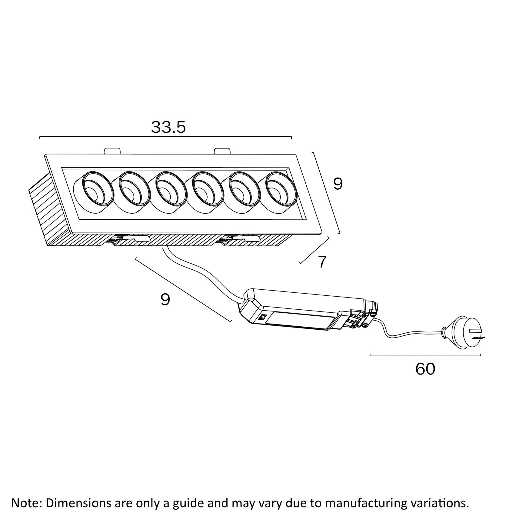TILDA 6 LIGHT DOWNLIGHT
