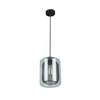 TONO: Mesh Internal & Clear Glass Oblong Pendant Lights