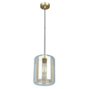TONO: Mesh Internal & Clear Glass Oblong Pendant Lights