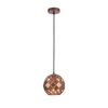 TUILE: Interior Small Embossed Tiled Iron Wine Glass Shape Pendant Lights