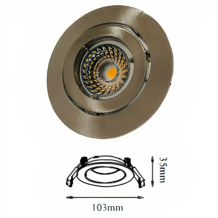 U3023B-CH/MCH/WH OPTIC Round Twist Cap Downlight Frame