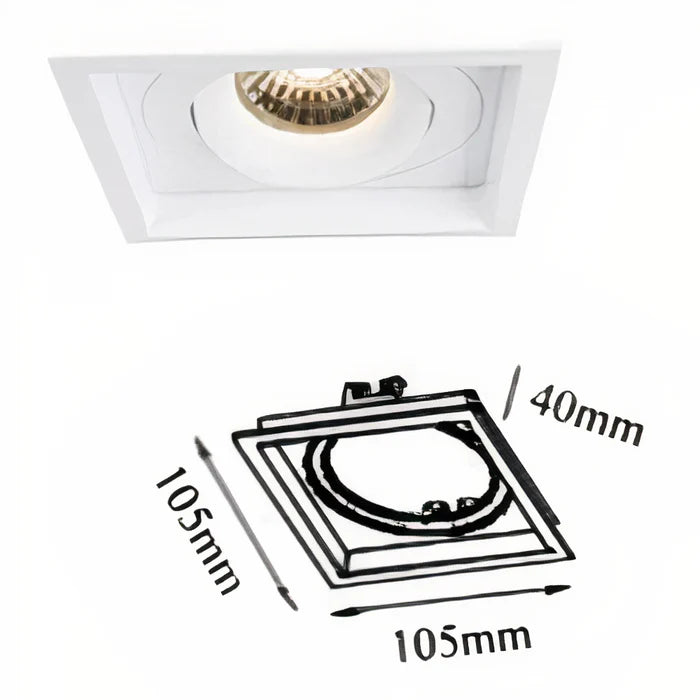 UDL3064/1-BLK/WH OPTIC Downlight Frame