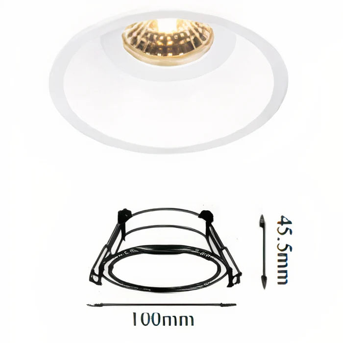 UDL3065-WH/BLK Round Fixed Downlight Frame