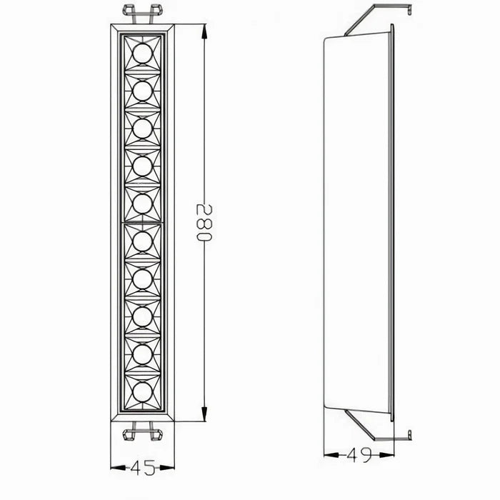 UFENTI2/5/10-BLK-WW FENTI LED Downlight
