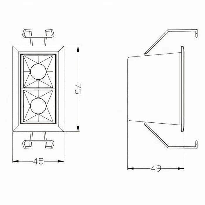 UFENTI2/5/10-BLK-WW FENTI LED Downlight