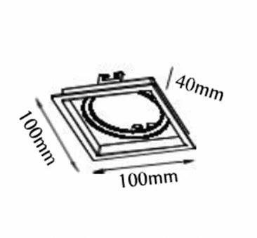 ULVCUBEDL-BLK OPTIC Downlight Frames