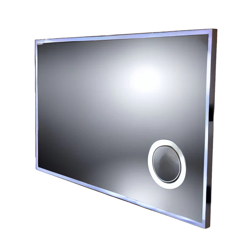 UMRR-HRTMG1180 Frameless Horizontal LED mirror light with magnifying glass & demister