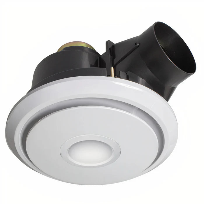 UMXRD8LED-WH FONTE Round Exhaust Fan with LED Lights