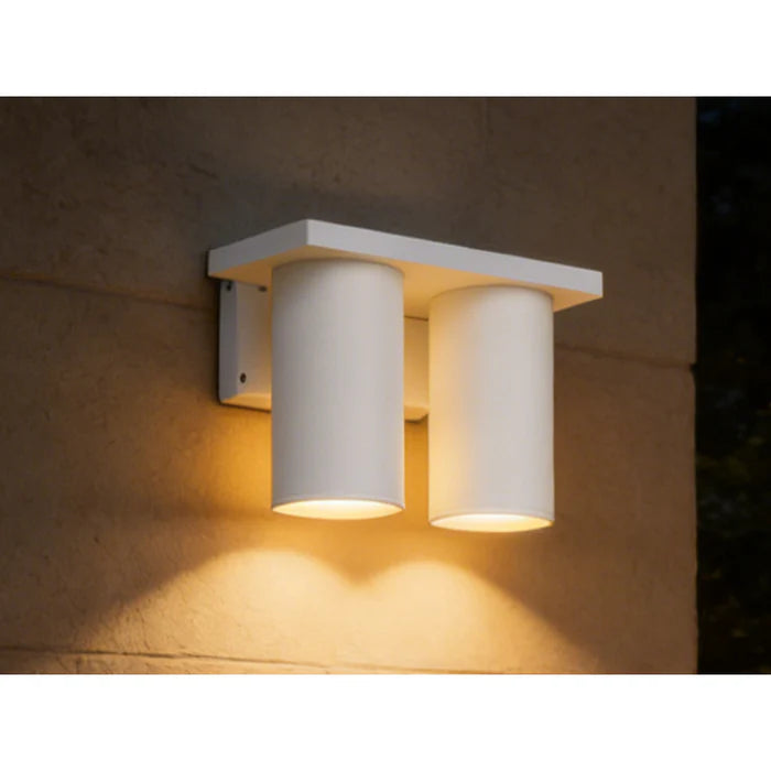 UOW-SILO2-DN-WH/BLK SILO-2-DOWN WALL PILLAR EXTERIOR