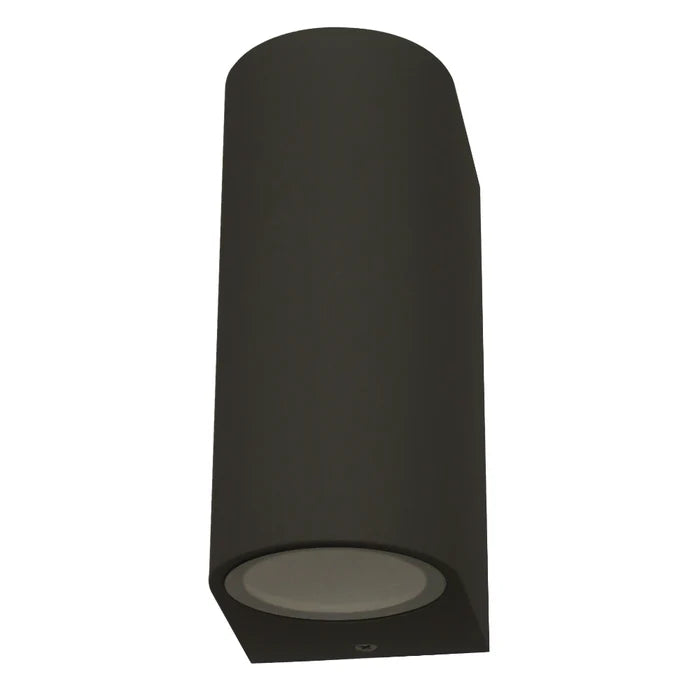 UOW043-BLK/SLV 240V Round Up & Down Exterior Wall Light