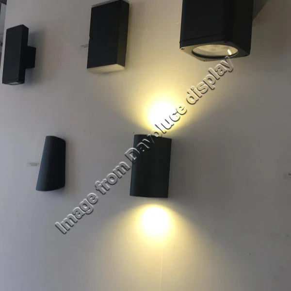 ERIS Black Round Up & Down LED Wall Light