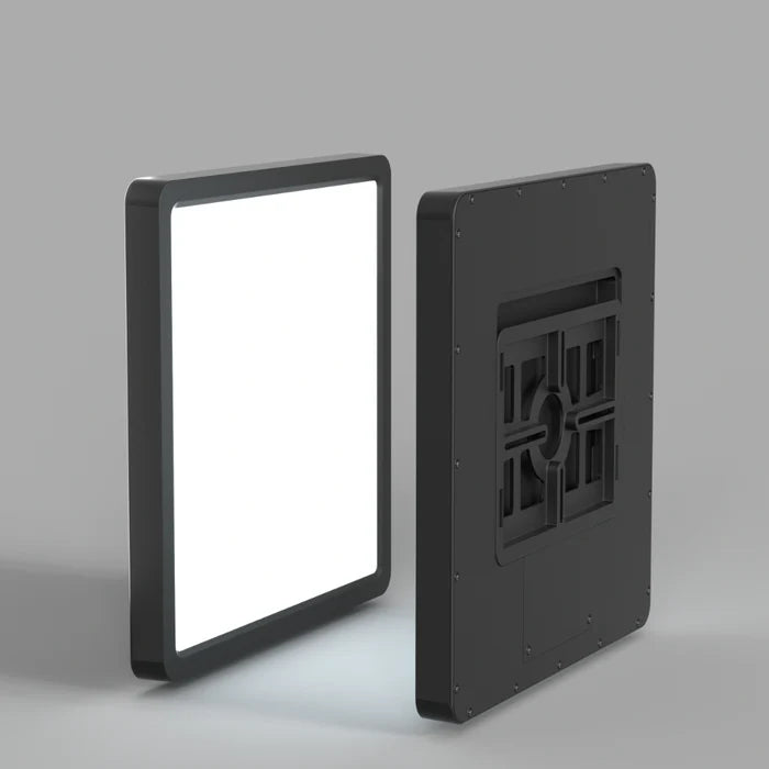 UOYS-HALO-SQ-BLK/WH-3CCT HALO 24W slimline square oyster light