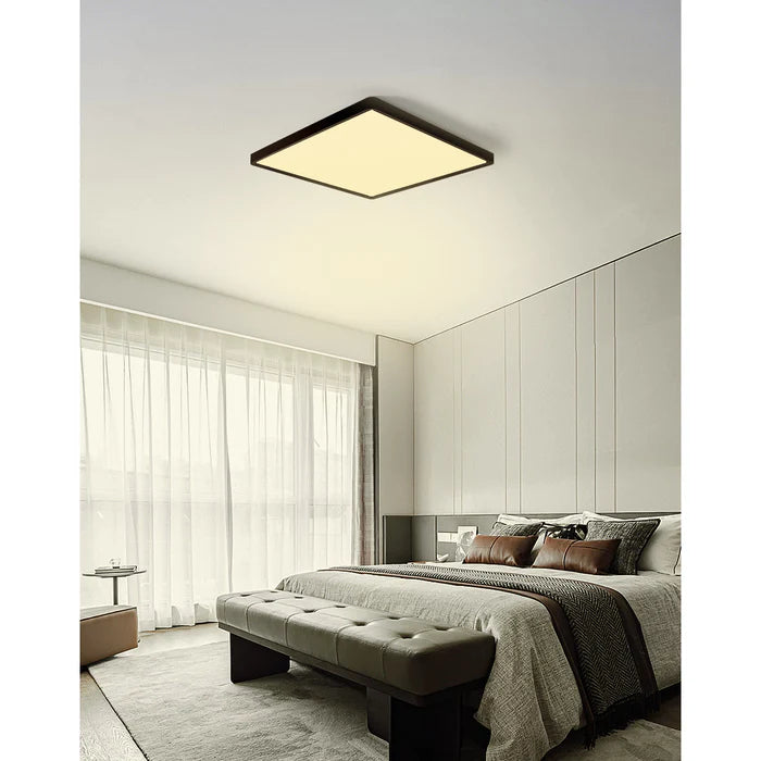 UOYS-HALO-SQ-BLK/WH-3CCT HALO 24W slimline square oyster light