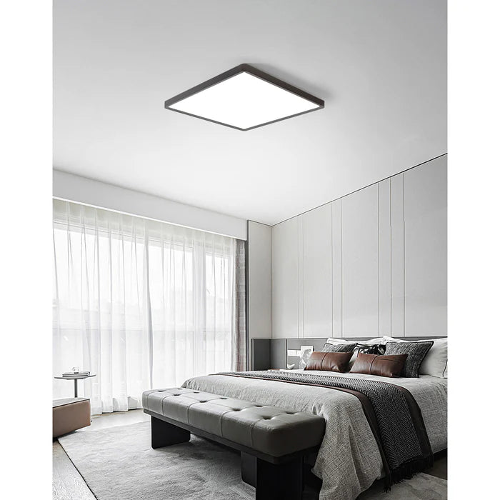 UOYS-HALO-SQ-BLK/WH-3CCT HALO 24W slimline square oyster light