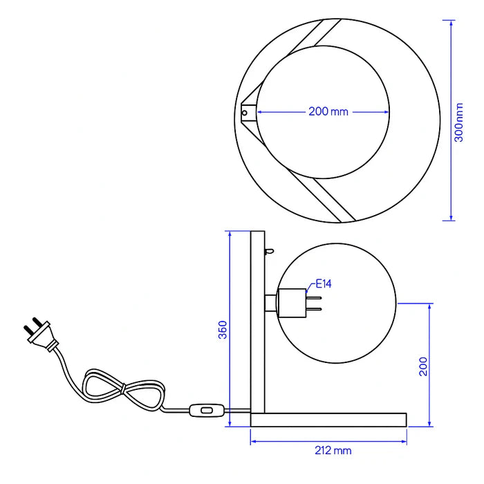 UTL-IC-20GLD IC Table Lamp
