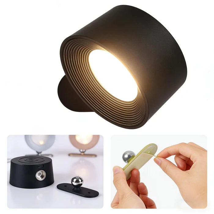 UTL-VERSANA-BLK/WH Magnetic Table & Wall Luminaire