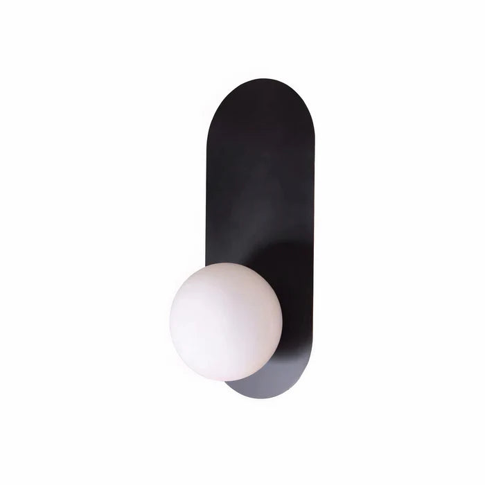 UWL-ORB-OVALPLATE-WH/BLK/SB Orb 110 Wall Light