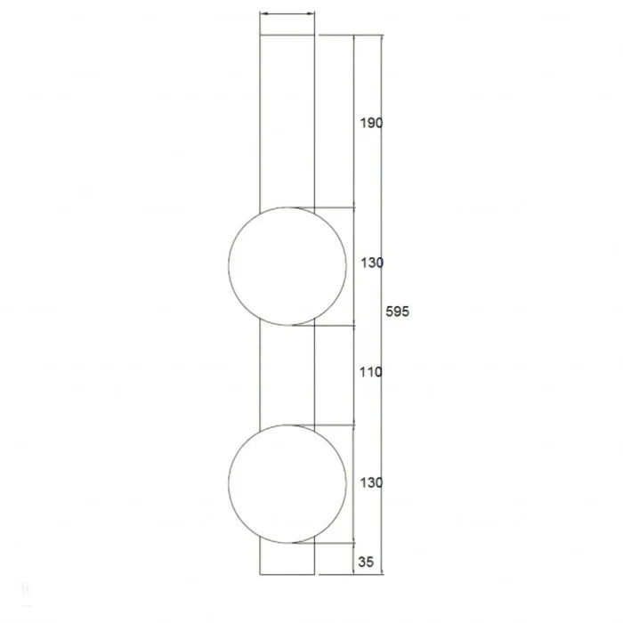 UWL-ORIS2-AMB ORIS SATIN BRASS WALL LIGHT