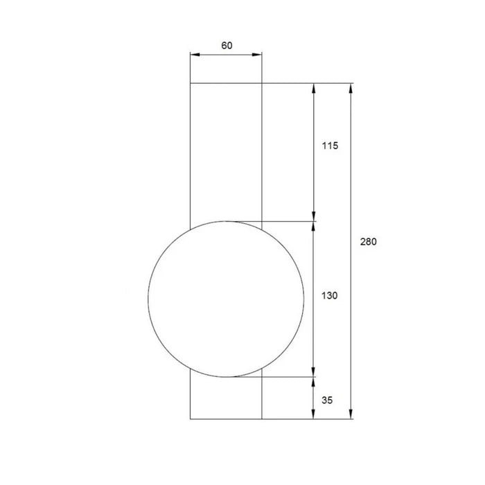 UWL-ORIS1-AMB/BLK Oris Wall Light