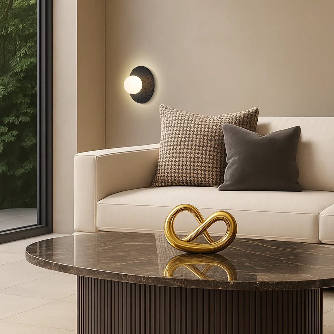 VARON WALL LIGHT BLACK TRAVERTINE