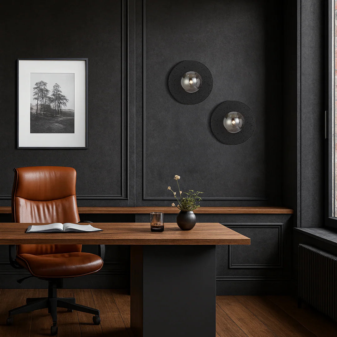 VARON WALL LIGHT BLACK TRAVERTINE