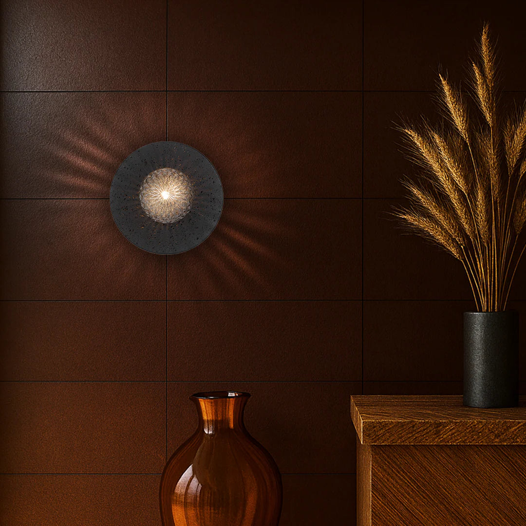 VARON WALL LIGHT BLACK TRAVERTINE