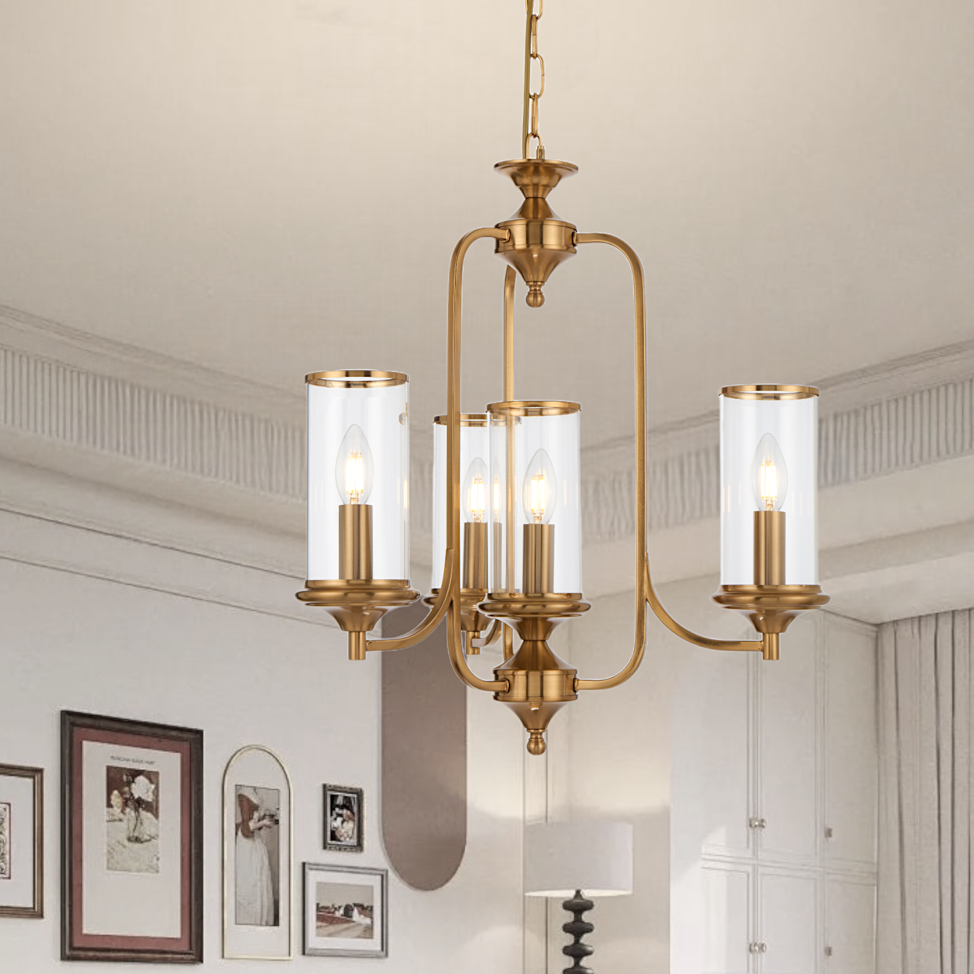 VELDEN 4 LIGHT PENDANT
