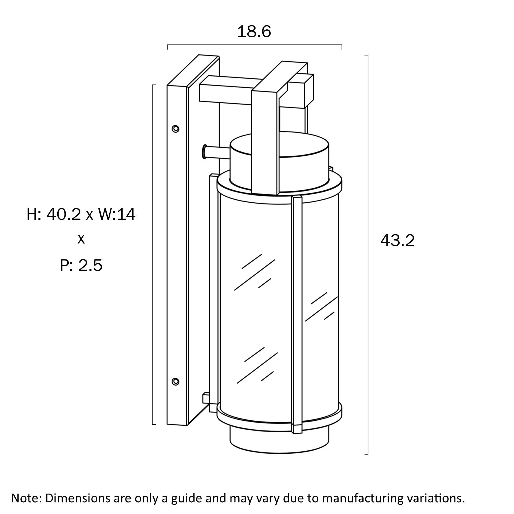 VEXOR 43 EXTERIOR WALL LIGHT