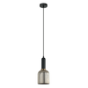 VINTAJ: Retro Interior Ellipse Shape Ribbed Glass Pendant Lights