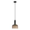 VINTAJ: Retro Interior Dome Shape Ribbed Glass Pendant Lights