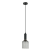 VINTAJ: Retro Interior Ellipse Shape Ribbed Glass Pendant Lights