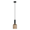 VINTAJ: Retro Interior Ellipse Shape Ribbed Glass Pendant Lights