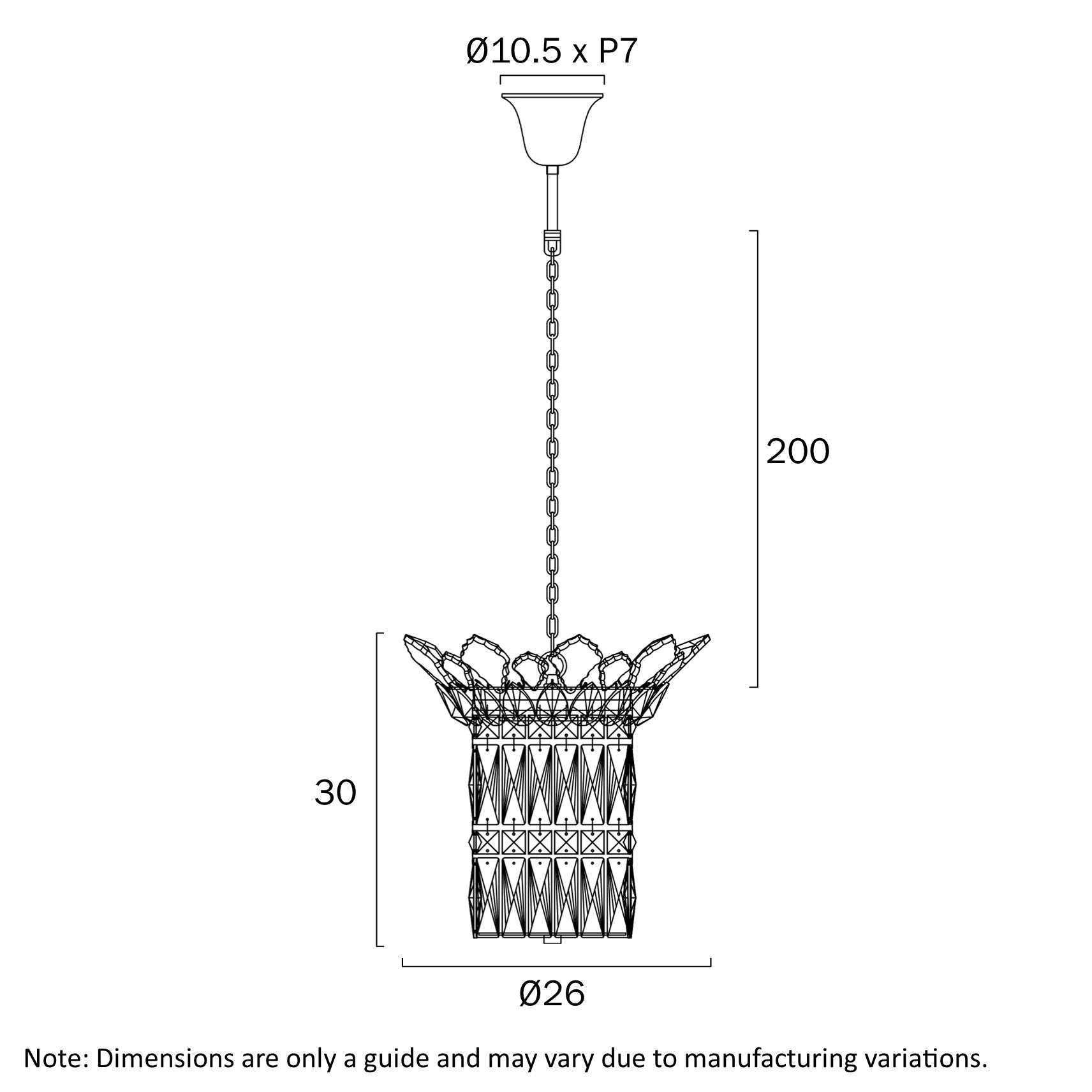 VIRELL 3 LIGHT PENDANT